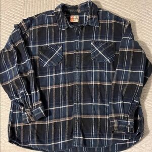 Ruff Hewn Plaid flannel shirt. USA made.XXL